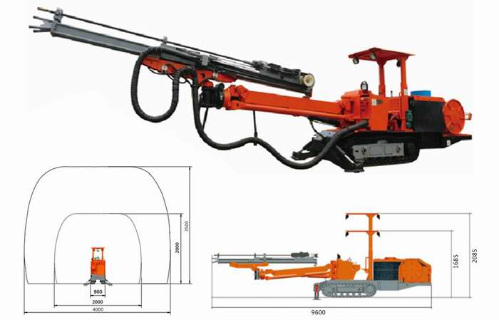 調整大小 CMJ1-15煤礦用液壓單臂掘進鉆車